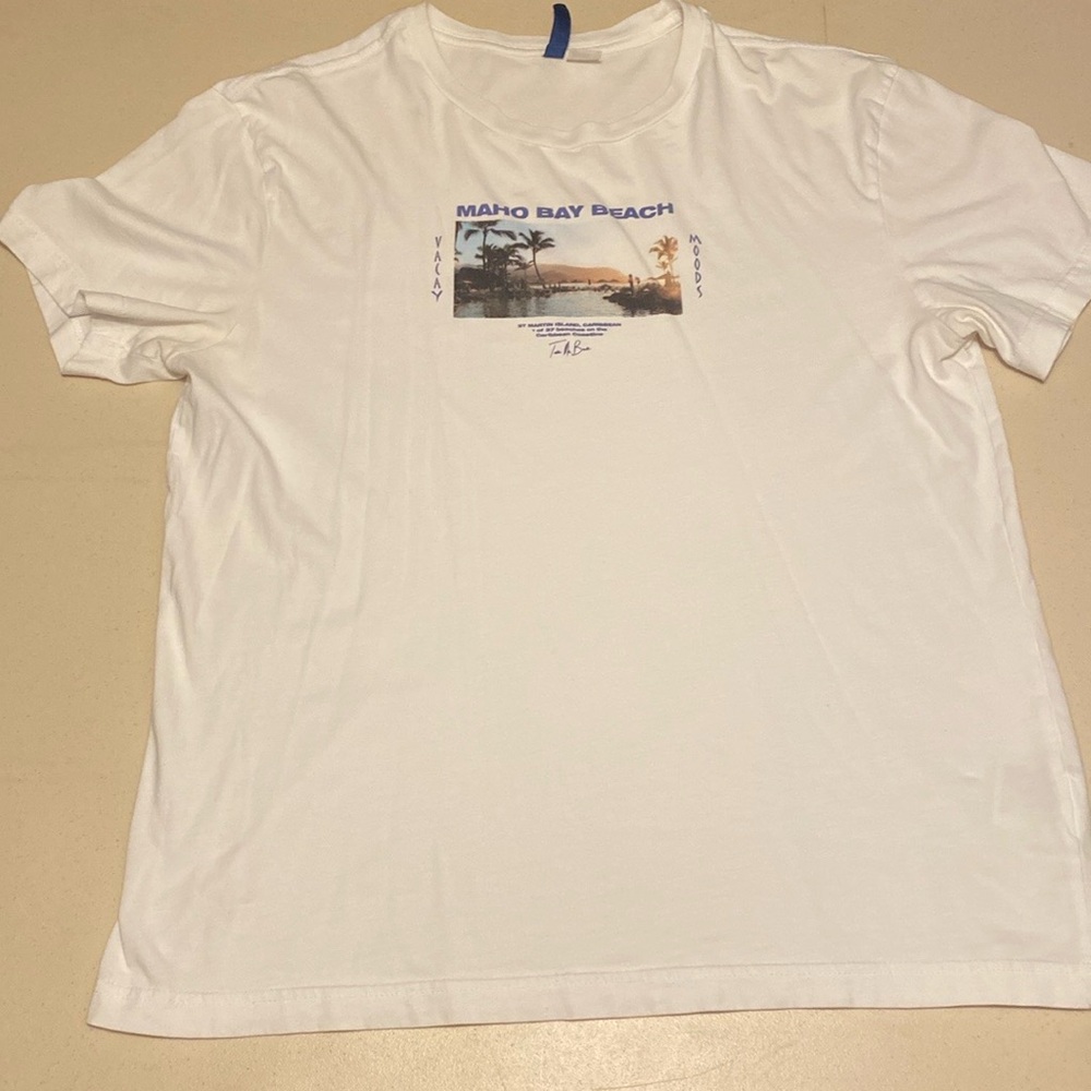 Maho Bay Beach White T-Shirt